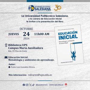 Afiche de la Presentación del libro: Educación inicial